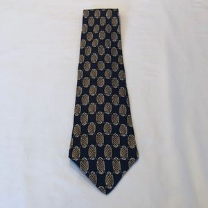 Blue and gold Halston new tie without tags